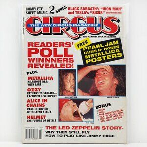Circus Magazine Metallica Layne Staley Ozzy Kyuss Posters Feb. 1993 Unread Stock
